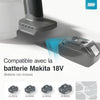 Pistolet a Peinture, Compatible avec Batteries Makita 18V (Batterie Non Incluse), Pistolet Peinture Électrique avec Moteur sans Balais, Réservoir Latéral 1300 ML, pour Peinture Murale