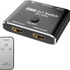 HDMI 2.1 8K interrupteur directionnel 2 in 1 out avec télécommande 8K@60Hz 4K@120Hz Convertisseur haute vitesse 48gbps