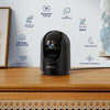 Lot de x2 Caméra Surveillance WiFi Intérieure 2K 3MP Bébé/Animaux Noir 2.4/5GHz, Vision Nocturne Infrarouge, SD/Cloud, 360° PTZ, Audio Bidirectionnel, Détection de Mouvement, Alarme