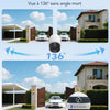 Camera 2K Exterieur WiFi sans Fil Solaire sur Vision Nocturne Couleur | 5G/2.4GHz, Détection Humaine AI, Détection de Mouvement, Audio Bidirectionnel, SD/Cloud, Sirène, IP65