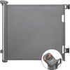 Barrière de Sécurité Enfant – Rétractable/Extensible 0-140 cm, Hauteur 86 cm – pour Enfants et Chiens, Escaliers, Portes et Couloirs – Utilisation Intérieur et Extérieur - Gris