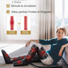 Masseur de jambes pour pieds, mollets, cuisses et chaleur 3 modes et 3 intensités pour soulager les tensions au quotidien et détendre les muscles des jambes