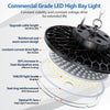 Projecteur LED Industriel - 2 Pack 100W 10000LM High Bay Eclairage Atelier avec Transformateur, IP65 Étanche Plafonnier LED, 6500k Blanc Froid Lampe Atelier pour Garage