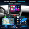 Autoradio pour Toyota Aygo/Peugeot 107/Citroen C1 Année 2005-2014, 2GB+64GB 10,1 Pouces Écran avec Kit Façade & Canbus, Supporte CarPlay Android Auto sans Fil, Caméra de Recul, SWC