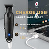 Tondeuse à Cheveux/Barbe Professionnelle pour Hommes | Tondeuse à Zéro Écart avec Lame en T, Sans Fil et Rechargeable