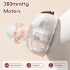Tire Lait Electrique Main Libre, 4 Modes & 9 Niveaux, 380mmHg Aspiration Puissante, Tire Lait Portable avec Affichage LED, Sans BPA, avec Bride de 17/19/21/24 mm