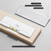 Clavier Bluetooth pour Mac OS, OMOTON Clavier sans Fil pour Apple MacBook Pro/Air, iMac, iMac Pro, Mac Mini/Pro, Clavier Silencieux Alimenté par AAA Piles, AZERTY
