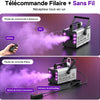 Machine à Fumée Mini Machine à Brouillard avec 6 LED Lumières Contrôlables en Couleur, 400 W avec télécommande, DJ Mariage Halloween Fête et Spectacle Noël Contrôle double mode