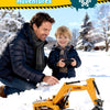 Pelleteuse Télécommandée pour Enfants 3-9 Ans, Engin de Chantier RC 2,4 GHz avec Lumière & Son, Jouet Pelleteuse Durable pour Intérieur & Extérieur