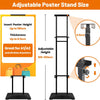 Support Panneau Publicitaire Ultra Stable Base Lourde – Support d’Affiche Double Face Réglable – Présentoir Professionnel Sur Pied pour Panneau Mousse – Restaurant & Salon – 1 Pièce