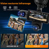 Dashcam 360° 5 Canaux 1080P Carte SD 64 Go Avant Arrière Intérieur. G-Sensor. Vision Nocturne. Grand Angle. Enregistrement en Boucle