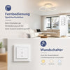 Plafonnier Chambre Plafond 24W Luminaire Cuisine Moderne Blanc intensité variable design circulaire plafonniers salon avec télécommande