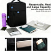 Sac à Dos pour Ordinateur Portable 16 Pouces, Port USB et Sangle pour Valise, Unisexe Étudiant Voyage, Sac Quotidien Enseignant Antivol en Noir