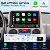Fiat Panda 2003-2012 Autoradio 1 DIN CarPlay sans Fil Android Auto DSP RDS | Système Linux,démarrage rapide 2s,Plug&Play,Bluetooth,CANBUS,commandes volant,écran tactile IPS,caméra de recul compatible