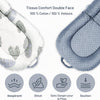 Nid bébé pour nouveau-né, 0 à 24 mois Chaise longue portable 3-en-1, coussin de ventre pliable et soutien assise bébé, housse amovible 100% coton et velours