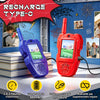 Jouet Talkie Walkie Video Enfant, Lot de 2 Talkie Walkie Enfants Rechargeable Longue Portée avec Caméra et Vidéo