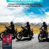 BLAISE V6 Plus Intercom Moto Bluetooth, Système de Communication Casque, 2 Voies pour 2 Motards & Jusqu’à 6 Appairés, Portée 1000 m, Bluetooth 5.3, Réduction de Bruit, Partage de Musique,Unique Pack
