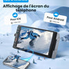 Carplay Autoradio 2 Din avec You-Tube Android Auto, 7 Pouces Écran Tactile Autoradio Double Din avec iOS/Android Mirror Link Bluetooth FM Radio USB/EQ/AUX Commande au Volant Caméra de Recul
