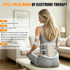 Ceinture Chauffante Lombaire avec 9 Modes de Massage, 5 Niveaux de Chaleur, 4000 mAh Batterie, Ceinture Chauffante Dos Sans Fil, pour Détendre les Lombaires, Abdominales