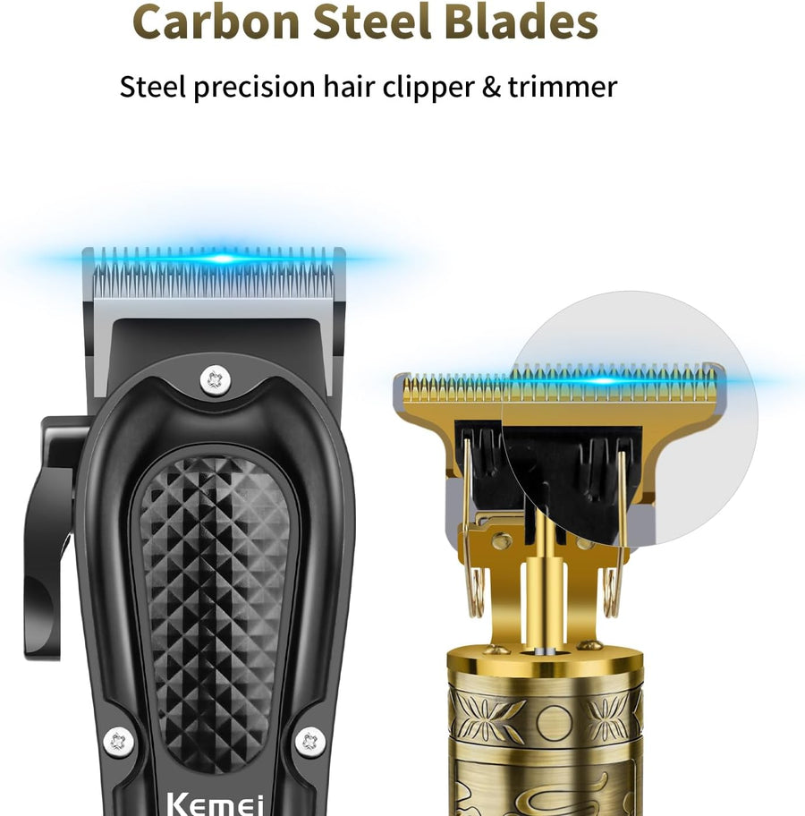 Tondeuse à cheveux sans fil pour homme, tondeuse à barbe, rasoir en aluminium rechargeable
