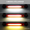 Lampe de Travail LED Rechargeable 6000 mAh 3000 LM Lampes d'Inspection avec Aimant et Crochet Lampe Pivotante pour Réparation Automobile avec 3 Modes de Luminosité