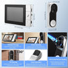 Sonnette sans Fil avec Caméra, Visiophone Vidéo Extérieur, sonnette vidéo étanche IP65 1080p avec Écran 4.3", angle de vision HD 360°, Audio bidirectionnel, vision nocturne, sans APP,sans WiFi