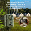 GardePro E8 2.0 Pro 4K Camera de Chasse WiFi, Batterie de 7800 mAh | Portée WiFi de 50 Mètres, 64MP Caméra de Chasse Connectée Telephone, Camera Vision Nocturne Animaux Exterieur
