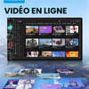 Carplay Autoradio 2 Din avec You-Tube Android Auto, 7 Pouces Écran Tactile Autoradio Double Din avec iOS/Android Mirror Link Bluetooth FM Radio USB/EQ/AUX Commande au Volant Caméra de Recul