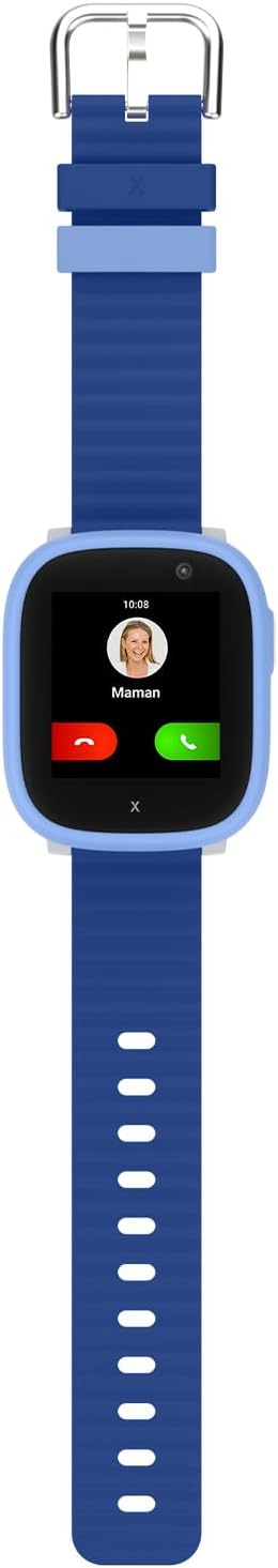 XPLORA Kidzi Play Montre connectée Enfants (avec SIM) 4G - GPS, SOS, Appels Appels, Messages, localisation GPS, Appareil Photo, podomètre, Mode école, SOS - incluant 3 Mois d'abonnement Gratuit BLEU
