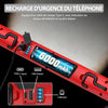 Lampe de Travail LED Rechargeable 6000 mAh 3000 LM Lampes d'Inspection avec Aimant et Crochet Lampe Pivotante pour Réparation Automobile avec 3 Modes de Luminosité