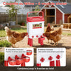Abreuvoir Poules Automatique 10 litres avec Pieds, 8 Bols, Flotteur Filtré Contrôlé