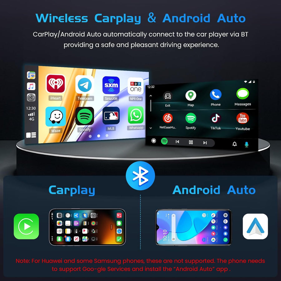 Autoradio 4+128G Android 15 pour Peugeot 307 307CC 307SW 2002-2013, 9'' In-Cell Bildschirm avec sans Fil Carplay et Android Auto Lien Miroir Radio FM/RDS GPS WiFi Bluetooth SWC Caméra de Recul