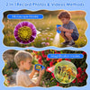 Microscope Enfant Portable 1000X – Microscope Numérique avec Écran IPS 2 Pouces et 8 LED, Fonction Photo & Vidéo, Jouet Scientifique BLEU