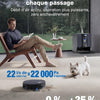 ECOVACS X12 OmniCyclone Care Complete Aspirateur Robot, Blast, 22000 Pa, pré-Dissolution des Taches FocusJet, PowerBoost, OZMO Roller 3.0, Rouleau Extensible, vidage Automatique PureCyclone 2.0