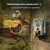 GardePro E5 2.0 Pro 4K Camera de Chasse, Carte SD de 64 Go, 64MP Caméra de Chasse, Camera Vision Nocturne Animaux Exterieur, Piege Photographique, Camera Detecteur de Mouvement