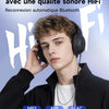 Lecteur MP3 64Go avec Bluetooth 5.3, Haut-Parleur intégré, Bouton Physique lecteur de musique portable, qualité sonore HiFi, fonction d'enregistrement radio FM,Carte mémoire extensible jusqu'à 128 Go