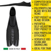 CRESSI Depuis 1946 - Agua Pro Fins - Palme Chaussante Idéales pour la Plongée Snorkeling Apnée Natation en Eau Libre grâce à Leur Construction Robuste et Fiable Taille 42/43