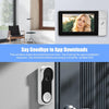 Sonnette sans Fil avec Caméra, Visiophone Vidéo Extérieur, sonnette vidéo étanche IP65 1080p avec Écran 4.3", angle de vision HD 360°, Audio bidirectionnel, vision nocturne, sans APP,sans WiFi