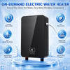 Mini Chauffe Eau Instantané 6000W, Chauffe Eau Électronique avec Écran LED Ballon Sous Évier Compact 230V, Mini Chauffe Eau Électrique Instantané IPX4, pour Cuisine Salle de Bain et Douche