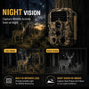 BlazeVideo T306 Caméra de chasse 64MP 4K - Temps de déclenchement de 0,1s PIR 120° Vision Nocturne IP66 étanche - Piège photo avec time-lapse & enregistrement en boucle pour chasse, observation