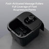 Bain de Pied Électrique, Appareil Massage Pieds avec Chauffage 45°C, Bulles et Rouleaux de Massage, Spa Pieds à Domicile avec Vidange, Noir