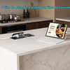 Alpheus Prise Encastrable Plan de Travail, Charge sans Fil 15W, USB-C1 30W 3 USB-C, 3 USB-A, 1 Prise Secteur, Câble 1,8m, pour Bureau, Table de Réunion, Plan de Travail et ilot de Cuisine,10A/2500W