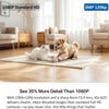 Caméra Sécurité Intérieur — Babyphone Animal Bébé 3MP 1296p Panoramique WiFi Double Bande 2.4/5GHz, 6 LEDs IR Vision Nocturne, Audio Bidirectionnel, Détection Mouvement Son, Stockage SD/Cloud