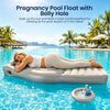 Matelas gonflable pour femmes enceintes avec ouverture ventre, matelas gonflable de grossesse en PVC épais floqué pour tout le corps