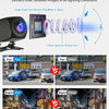 Caméra de Recul 1080P Voiture avec Écran LCD 4,3", Caméra de Recul en Deux Options d'alimentation, Étanche IP68, Vision Nocturne Exceptionnelle, DIY Instructions de Montage, Facile à Installer