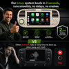 Autoradio pour Fiat 500 2013-2020,Linux,démarrage 2s,Écran Fiat 500 Compatible avec Le contrôle au Volant,CarPlay/Android Auto sans Fil,Radio RDS,DSP,4x45W,Bluetooth,Canbus,USB,1-DIN,Plug&Play-Beige