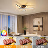 Plafonnier LED 3000K Lampe Plafond Noir CRI≥80 Plafonnier pour Salon Chambre Bureau Cuisine et Couloir