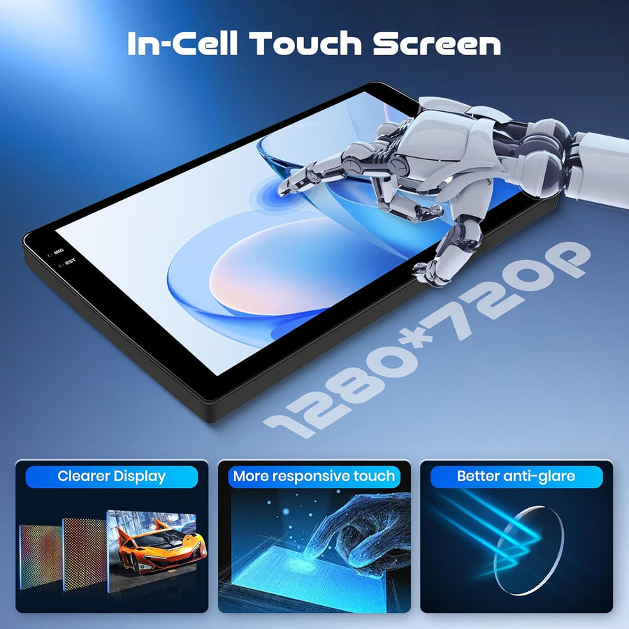 Autoradio 4+64G pour Citroën C4 (2004-2010), Android 15 stéréo de Voiture avec écran Tactile in-Cell 9 Pouces 720 * 1280P, Compatible CarPlay et Android Auto, FM, Bluetooth, WiFi