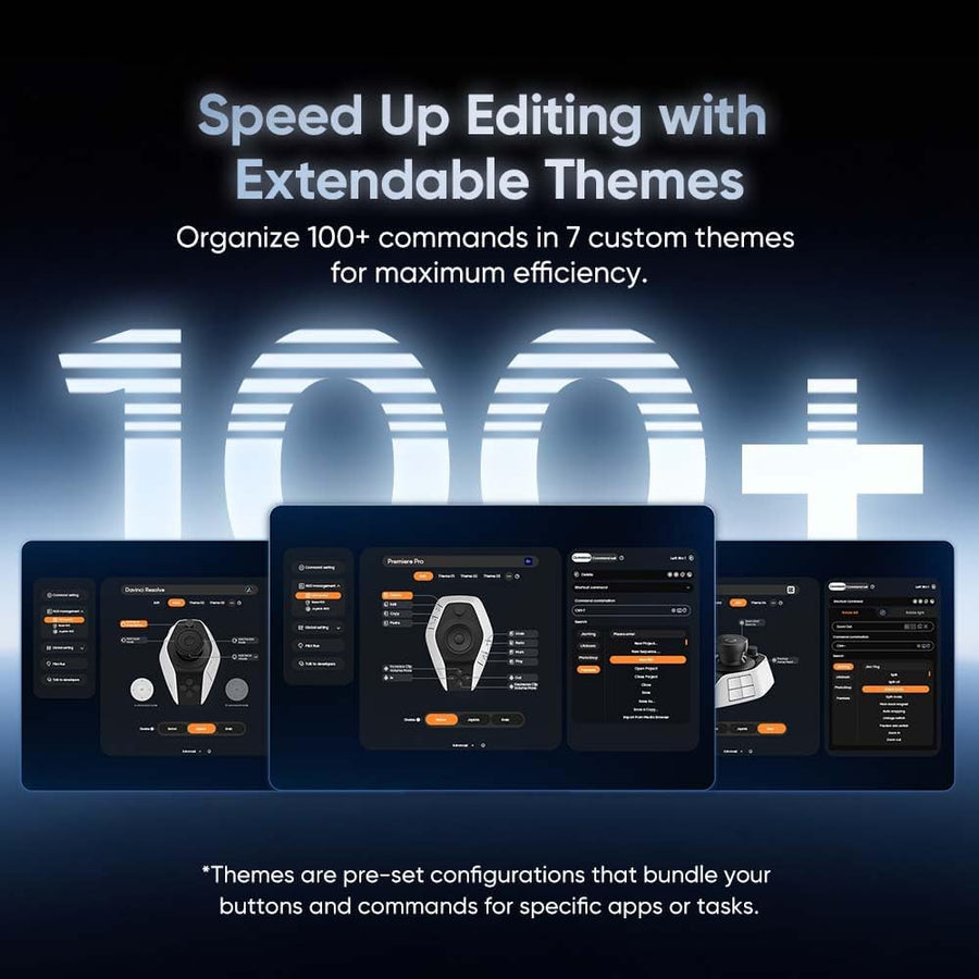 XPPen Pilot Pro Console d’Édition – Contrôleur Vidéo avec Plus de100 Raccourcis Personnalisables, Conçu pour Montage, Postproduction, Publicités, Vlogs et Vidéos Courtes