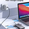 Hub USB C 12 en 1, MAVINEX Adaptateur USB C Multiport à Triple Affichage avec PD 100W, Double HDMI 4K et VGA 1080P, Ethernet RJ45, USB-C et 4 Ports de données USB-A, Lecture Carte SD/TF